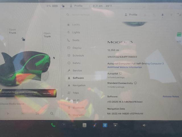 Photo 9 from auction – 2023 TESLA MODEL 3 with VIN 5YJ3E1EA4PF706003
