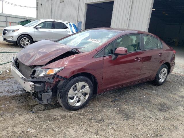 HONDA CIVIC LX 2013 with VIN 19XFB2F55DE062820 - Photo from auction