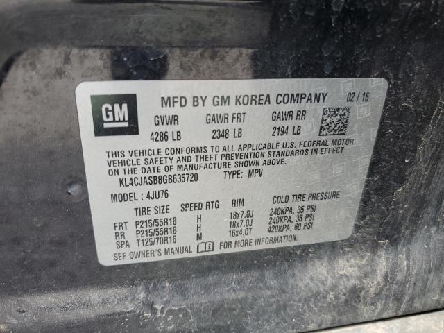 Photo 14 from auction – 2016 BUICK ENCORE with VIN KL4CJASB8GB635720