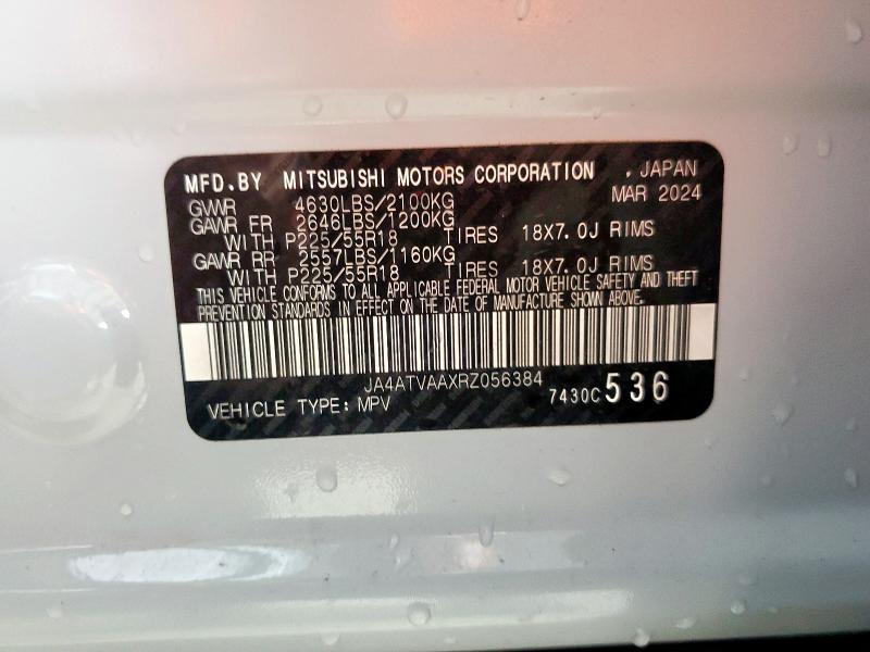 Photo 14 from auction – 2024 MITSUBISHI ECLIPSE CR with VIN JA4ATVAAXRZ056384