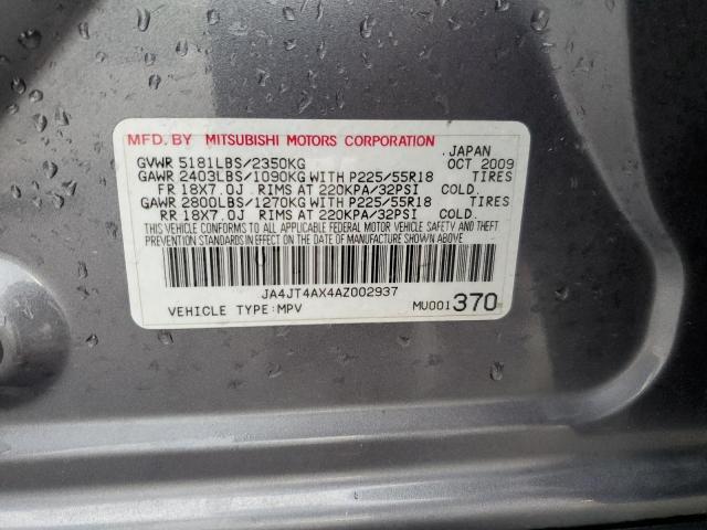 Photo 14 from auction – 2010 MITSUBISHI OUTLANDER with VIN JA4JT4AX4AZ002937