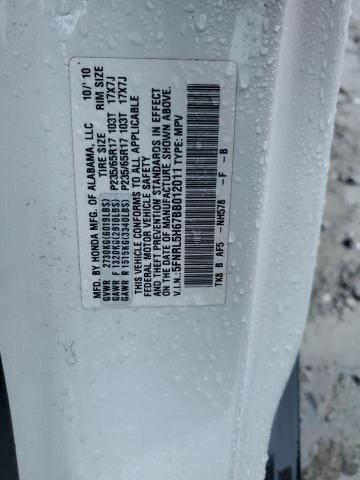 Photo 14 from auction – 2011 HONDA ODYSSEY EX with VIN 5FNRL5H67BB012011