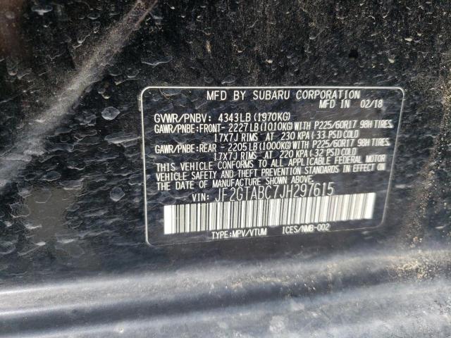 Photo 14 from auction – 2018 SUBARU CROSSTREK with VIN JF2GTABC7JH297615