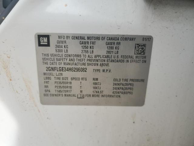 Photo 14 from auction – 2017 CHEVROLET EQUINOX PREMIER with VIN 2GNFLGE34H6296082