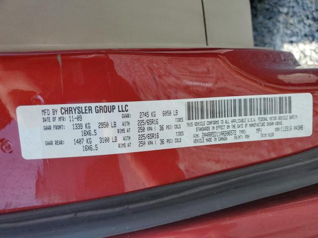 Photo 14 from auction – 2010 CHRYSLER TOWN & COU with VIN 2A4RR5D11AR206572