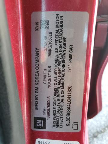 Photo 14 from auction – 2020 CHEVROLET SPARK LS with VIN KL8CB6SA4LC411820
