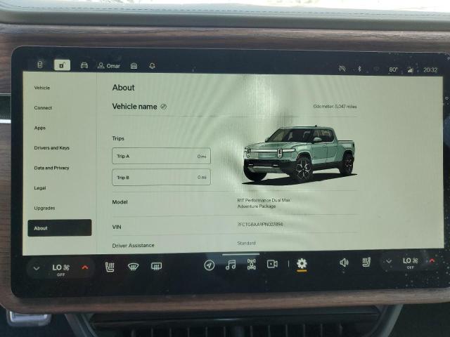 Photo 9 from auction – 2023 RIVIAN R1T ADVENT with VIN 7FCTGBAA9PN027894