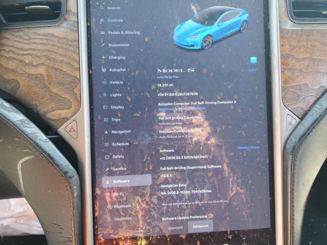 Photo 9 from auction – 2020 TESLA MODEL S with VIN 5YJSA1E29LF397509