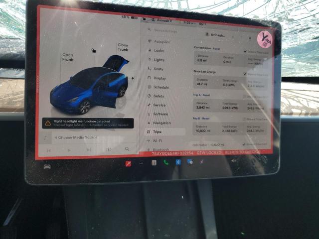 Photo 9 from auction – 2024 TESLA MODEL Y with VIN 7SAYGDEE4RF032154