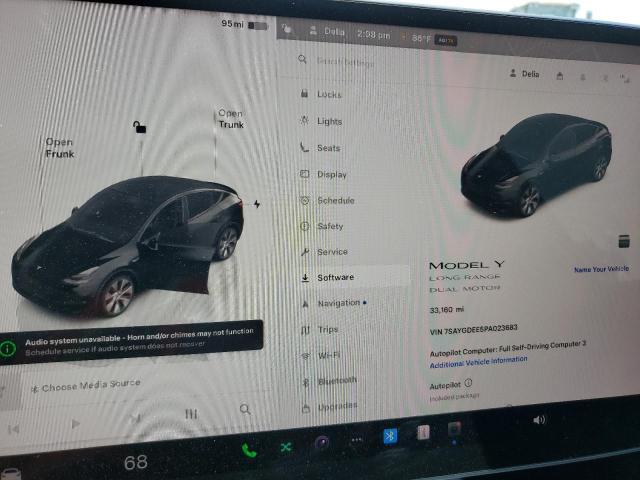Photo 9 from auction – 2023 TESLA MODEL Y with VIN 7SAYGDEE5PA023683