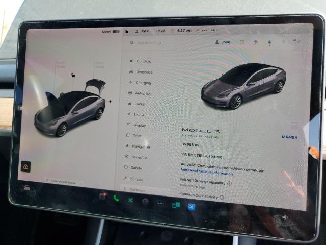 Photo 9 from auction – 2018 TESLA MODEL 3 with VIN 5YJ3E1EA4JF042664