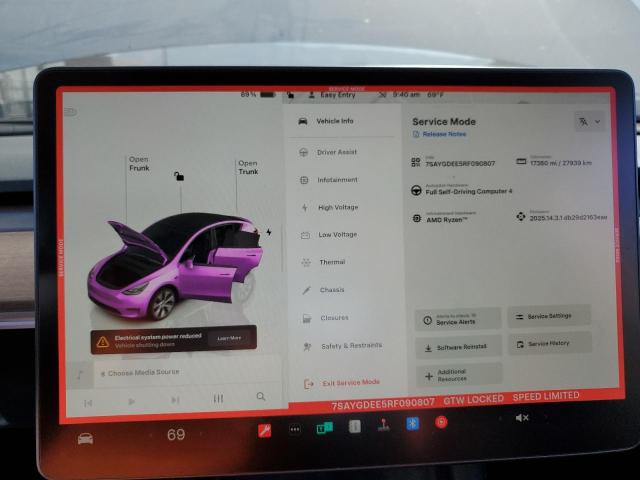 Снимка 9 от търг – 2024 TESLA MODEL Y с VIN 7SAYGDEE5RF090807
