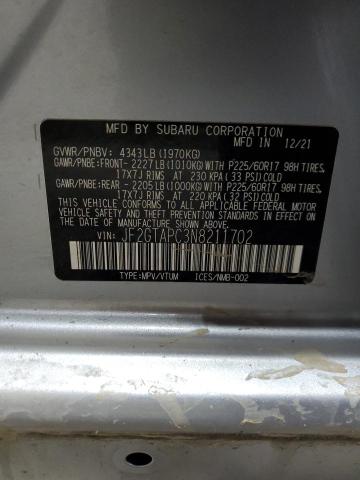 Photo 14 from auction – 2022 SUBARU CROSSTREK with VIN JF2GTAPC3N8211702