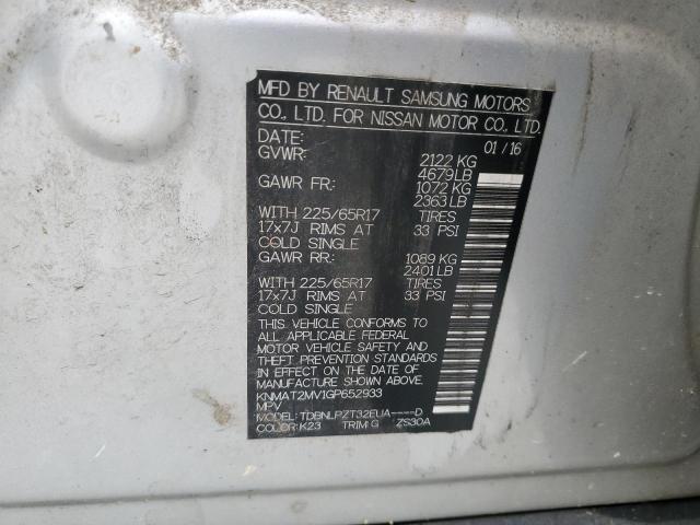 Photo 14 from auction – 2016 NISSAN ROGUE S with VIN KNMAT2MV1GP652933