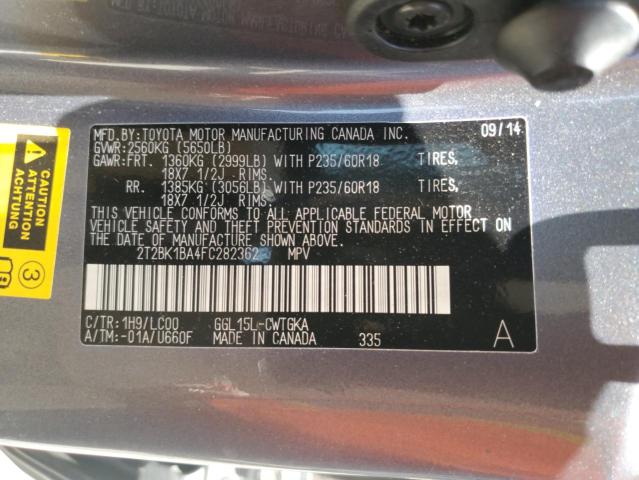 Photo 14 from auction – 2015 LEXUS RX 350 BAS with VIN 2T2BK1BA4FC282362