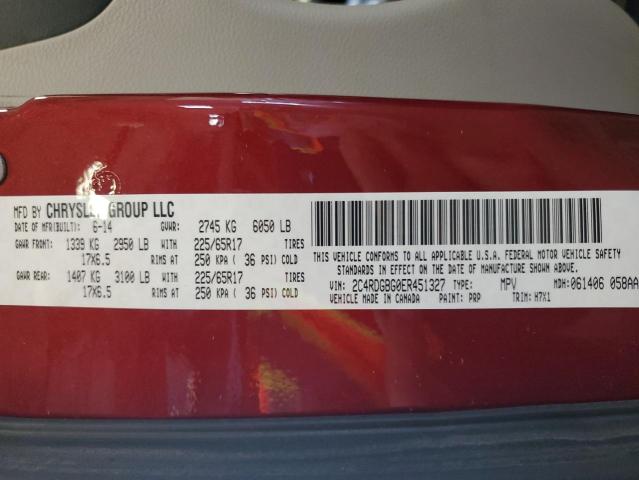 Photo 14 from auction – 2014 DODGE GRAND CARAVAN SE with VIN 2C4RDGBG0ER451327