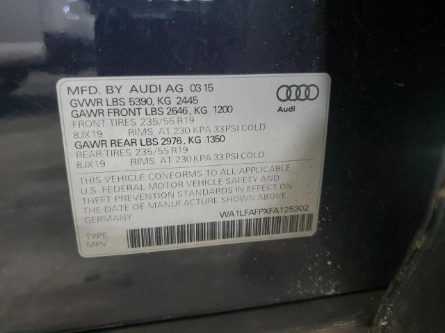 Photo 14 from auction – 2015 AUDI Q5 with VIN WA1LFAFPXFA125302