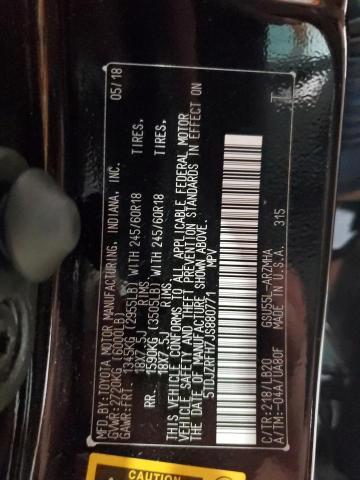 Photo 14 from auction – 2018 TOYOTA HIGHLANDER with VIN 5TDJZRFH7JS880771