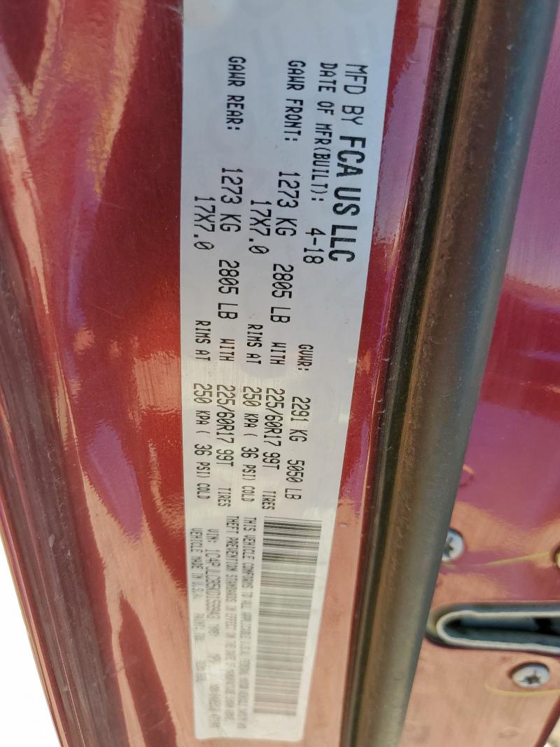Photo 14 from auction – 2019 JEEP CHEROKEE L with VIN 1C4PJLCB5KD159943