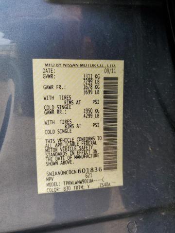 Photo 14 from auction – 2012 NISSAN ARMADA SV with VIN 5N1AA0NC0CN601836