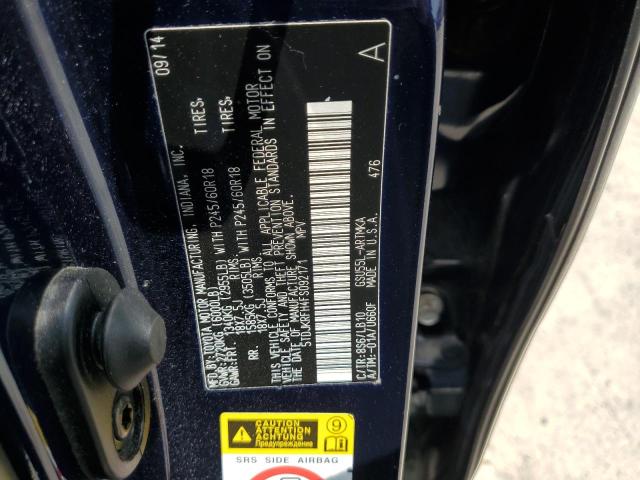Фото 14 с аукциона – 2015 TOYOTA HIGHLANDER с VIN 5TDJKRFH4FS092171