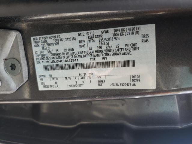 Photo 14 from auction – 2014 FORD ESCAPE TIT with VIN 1FMCU0JX4EUA42941