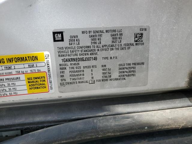 Photo 14 from auction – 2016 GMC ACADIA SLE with VIN 1GKKRNED0GJ307149