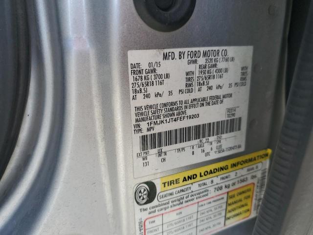 Photo 14 from auction – 2015 FORD EXPEDITION with VIN 1FMJK1JT4FEF19203