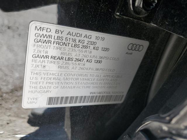 Photo 14 from auction – 2020 AUDI Q3 PREMIUM with VIN WA1AECF32L1026309