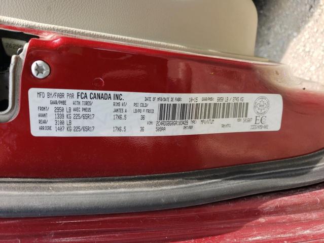 Foto 14 de la subasta – 2016 DODGE GRAND CARA con VIN 2C4RDGBG0GR183429