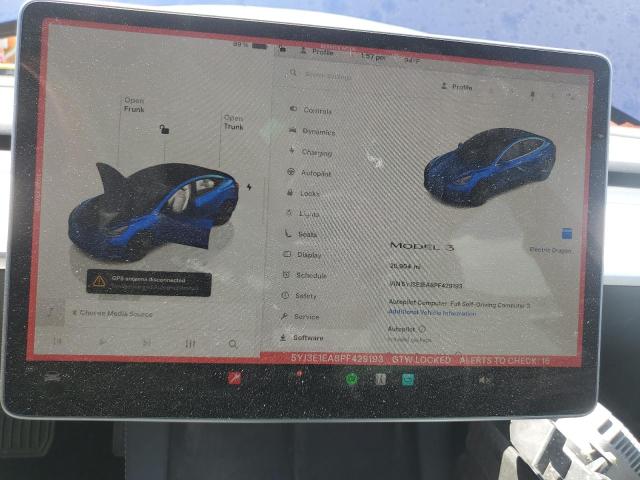 Photo 9 from auction – 2023 TESLA MODEL 3 with VIN 5YJ3E1EA8PF429193