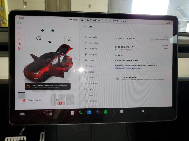 Photo 9 from auction – 2023 TESLA MODEL Y with VIN 7SAYGDEF8PF635453