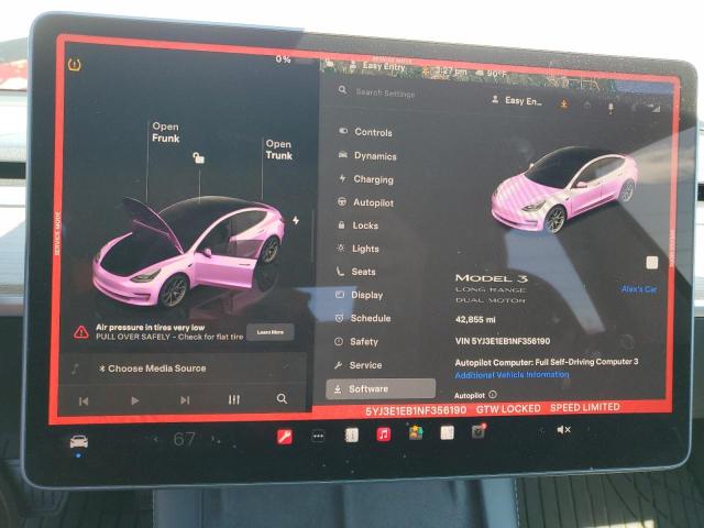 Photo 9 from auction – 2022 TESLA MODEL 3 with VIN 5YJ3E1EB1NF356190