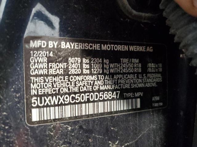 Photo 14 from auction – 2015 BMW X3 XDRIVE2 with VIN 5UXWX9C50F0D56847