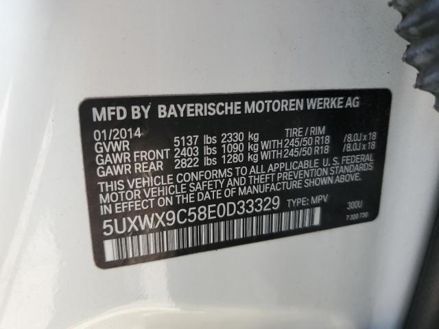 Photo 14 from auction – 2014 BMW X3 XDRIVE2 with VIN 5UXWX9C58E0D33329