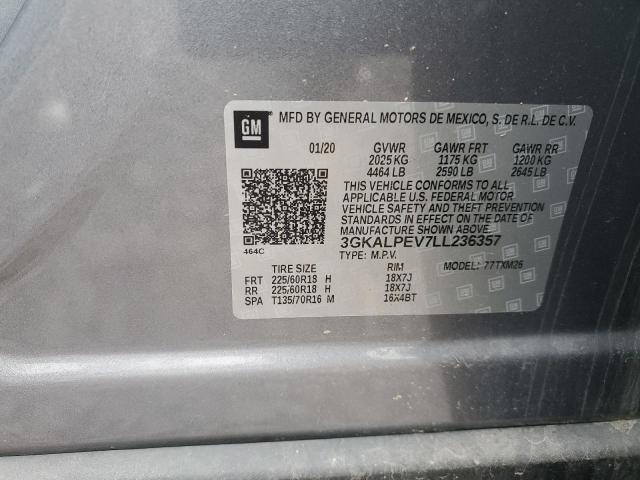 Photo 14 from auction – 2020 GMC TERRAIN SL with VIN 3GKALPEV7LL236357