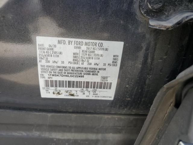 Photo 14 from auction – 2020 FORD EXPLORER XLT with VIN 1FMSK7DH6LGC22495