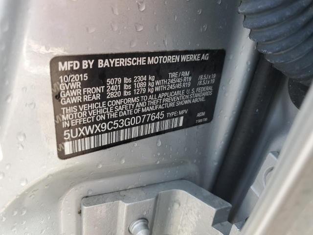 Photo 14 from auction – 2016 BMW X3 XDRIVE2 with VIN 5UXWX9C53G0D77645
