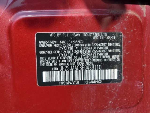 Photo 14 from auction – 2014 SUBARU FORESTER 2 with VIN JF2SJAAC8EG438110