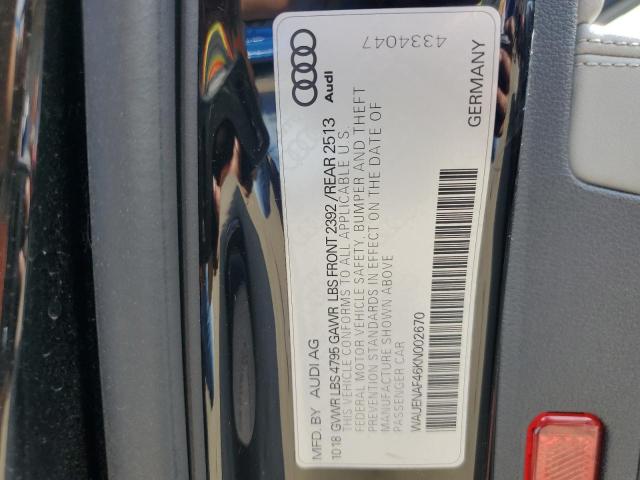 Photo 14 from auction – 2019 AUDI A4 PREMIUM with VIN WAUENAF46KN002670