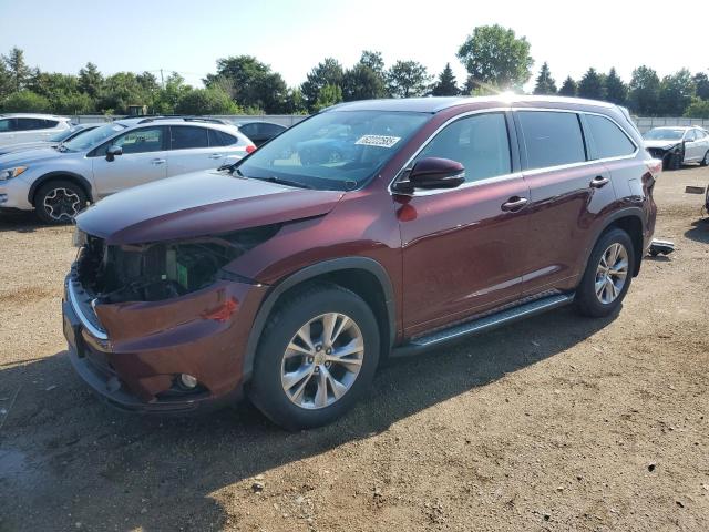 TOYOTA HIGHLANDER 2015 with VIN 5TDJKRFH0FS223810 - Photo from auction