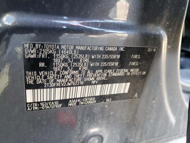 Photo 14 from auction – 2018 TOYOTA RAV4 LIMITED with VIN 2T3DFREV2JW762316