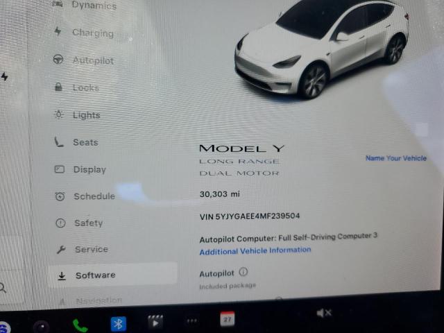 Zdjęcie 9 z aukcji – 2021 TESLA MODEL Y z VIN 5YJYGAEE4MF239504