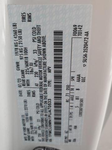 Photo 14 from auction – 2023 FORD ESCAPE ST with VIN 1FMCU0MN1PUA70533