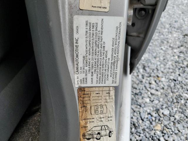 Photo 14 from auction – 2004 CHEVROLET TRACKER with VIN 2CNBE134346912144