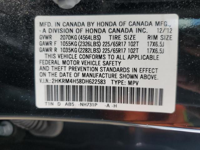 Photo 14 from auction – 2013 HONDA CR-V EX with VIN 2HKRM4H58DH622583
