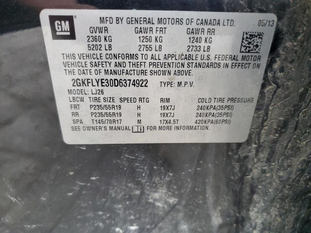 Photo 14 from auction – 2013 GMC TERRAIN DE with VIN 2GKFLYE30D6374922