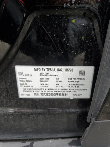 Photo 14 from auction – 2023 TESLA MODEL X with VIN 7SAXCDE50PF402844