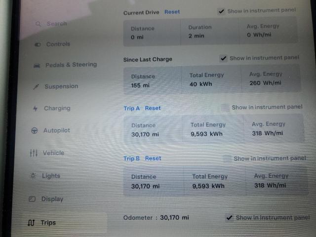 Photo 9 from auction – 2021 TESLA MODEL S with VIN 5YJSA1E2XMF426999