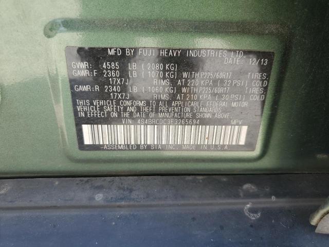 Снимка 14 от търг – 2014 SUBARU OUTBACK 2. с VIN 4S4BRCDC3E3265694